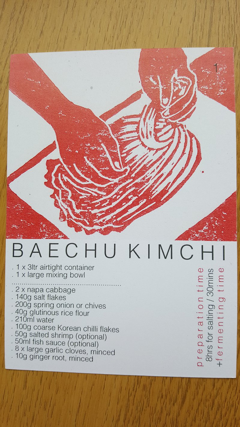 Kimchi recipe